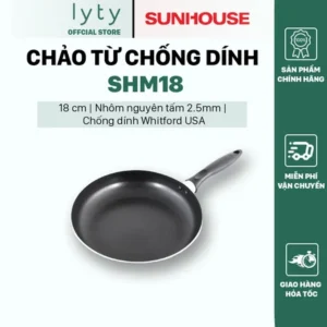 Chảo nhôm chống dính đáy từ 18 cm Sunhouse SHM18