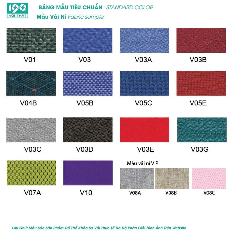 bảng màu nỉ